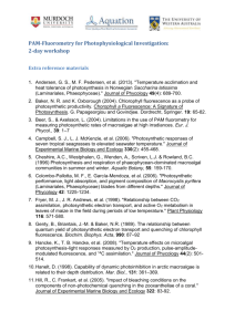 Chl fluorescence workshop References Jan2014
