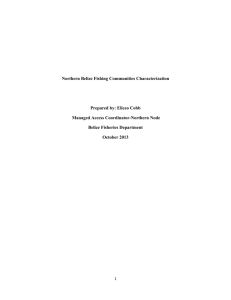 Northern Belize Fishing Communities Characterization Prepared by