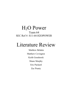 Literature Review - College of Engineering | SIU