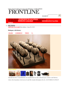 Frontline Article by K. Satchidanandan