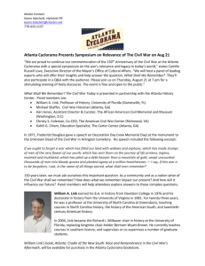 Atlanta Cyclorama - Aug 21 Symposium Press Release