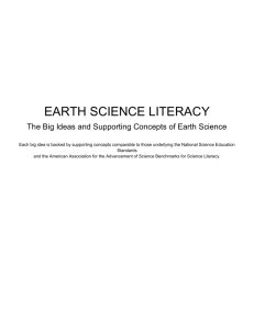 EARTH SCIENCE LITERACY
