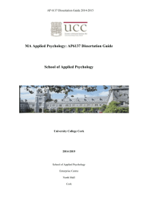 AP6137 Dissertation Guide 2014-15