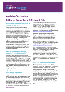 Assistive Technology SA Fact sheet