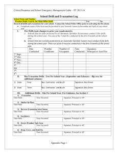 2015-16 Drill and Evacuation Log Template