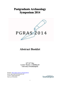 PGRAS 2014 Booklet - Southampton Generic Blogs