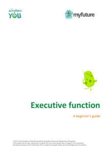 Executive functions: a beginner`s guide