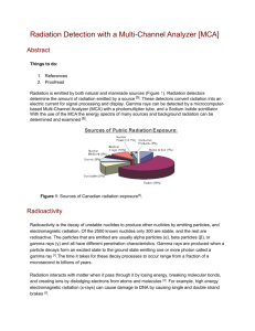 Radiation Detection with a Multi