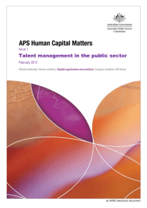 Talent management in the public sector