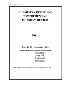 Chemistry RCC 2011 REVISED - Riverside Community College