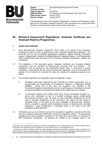 6A Standard Assessment Regulations GradCert GradDip (2015-16)