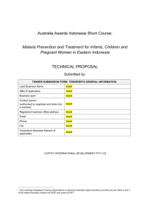 Tenderer - Australia Awards Indonesia