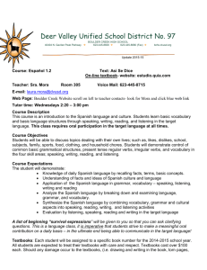 Syllabus - SPA 1.2 - Deer Valley Unified School District