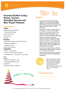 Pouched stuffed turkey breast part 2