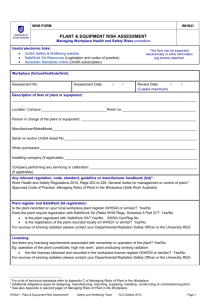 Plant Hazard Identification & Risk Assessment Form