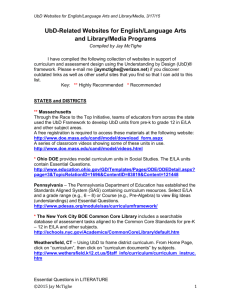 ELA and Library Media UbD Websites