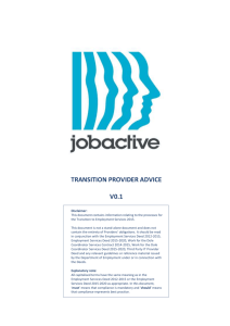 DOCX file of jobactive Transition Provider Advice (0.93 MB )