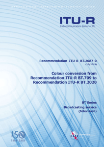 RECOMMENDATION ITU-R BT.2087-0