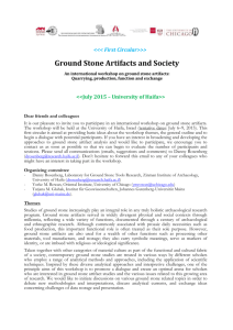 >> Ground Stone Artifacts and Society