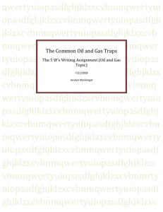 The Common Oil and Gas Traps