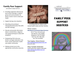 Family Peer Support Services Brochure oct2015