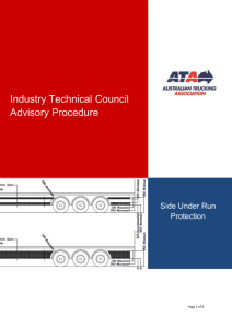 Side underrun protection technical advisory procedure