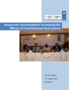 Democratic Accountability Seminar Report