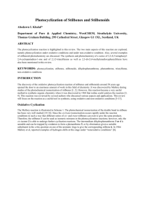 Photocyclization of Stilbenes and Stilbenoids