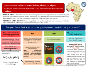 Ebola ODH infographic for travelers and schools