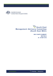 South East MAC - The Australian Fisheries Management Authority