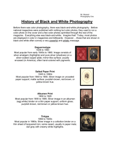 2. History of Black and White Photography