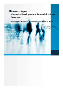 Campaign Developmental Research for Breast