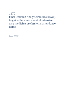 This document is intended to provide a decision analytic protocol
