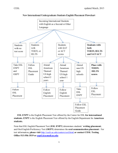 ESL Placement Guide