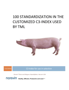 100 standardization in the customized c3-index used by tml