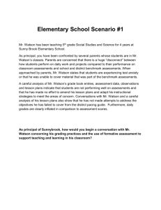 Elementary School Scenario