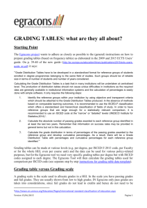 general introduction to grading tables