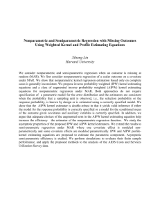 Nonparametric and Semiparametric Regression with Missing