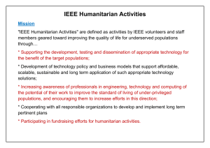 IEEE Humanitarian Activities
