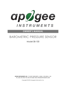 SB-100 - Apogee Instruments