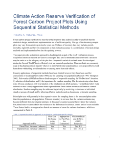 Verification of Forest Carbon Project Plots Using Sequential