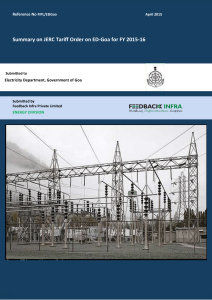 Tariff Downloads - Goa Electricity Department