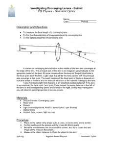 PSI Physics – Geometric Optics