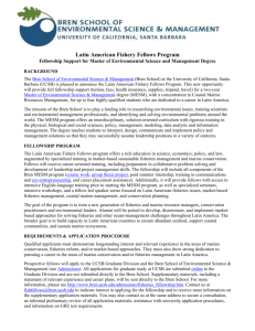 Latin American Fishery Fellows Program