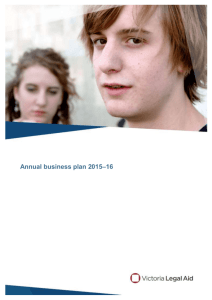 Annual business plan 2015–16