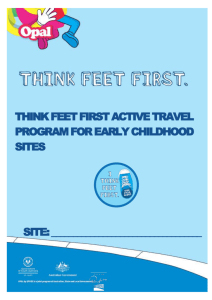 Think Feet First Active Travel Program Resource