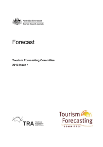 TFC Forecast - Tourism Research Australia