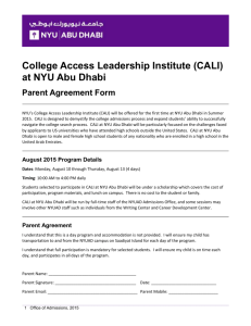 College Access leadership Institute (CALI)