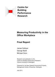 Measuring Productivity in the Office Workplace report