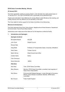 Noise Committee Draft Minutes 23rd Jan 2014